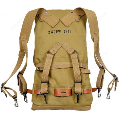 【militaria】US ARMY M-1928 Haver sack Replica WWII US Army M1928 Haversack Combat Field Pack Backpack