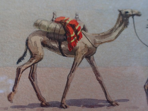 VNTGE Giovanni Romagnoli Saudi Arabia ORIGINAL Watercolor 8.5 x 12 FRAMED/SIGNED - Picture 3 of 12
