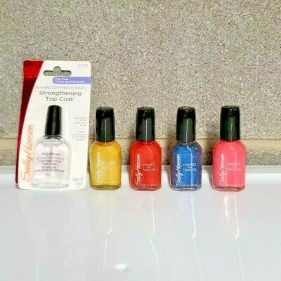 Sally Hansen LOT Hard Hat Rock n Roll Sturdy Sapphire Party Hard-y Strengthening