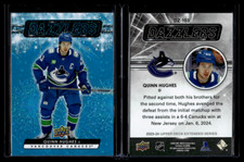 2023-24 Upper Deck Extended Series Dazzlers Blue #DZ-103 Quinn Hughes