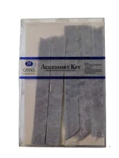 Gartner Studios Invitation Accessory Kit 50 Silver Ribbons Vellum Paper Crafts