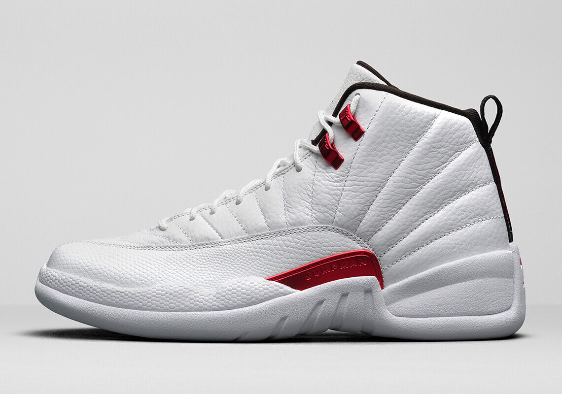Nike Air Jordan 12 Retro Size 12 CT8013-106 White Red Twist Nike Air Jordan 12 Retro Size 12 CT8013-106 White Red Twist