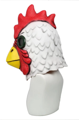 Richard Rooster Mask Hotline Miami Game Cosplay Prop Latex Halloween Mask Adult - Picture 5 of 6