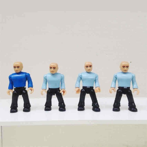 Mega Construx Bloks CAT Workers Set Building Action Figure Model Doll Toy 4x
