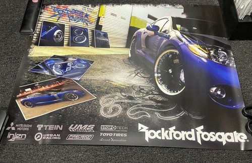 ROCKFORD FOSGATE Poster Old School Mitsubishi car audio RF Fanatic - 第 2/2 張圖片