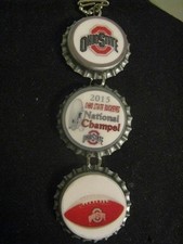 1" Bottle Cap Image Inside R/View Mirror Handcrafted Gift Idea Buckeyes