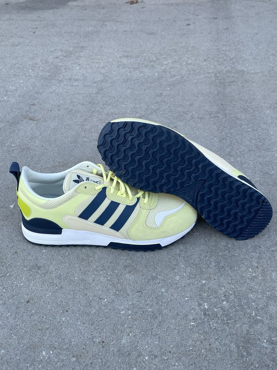ADIDAS ZX 700 HD Running Gym Training Shoes Yellow Blue Mens