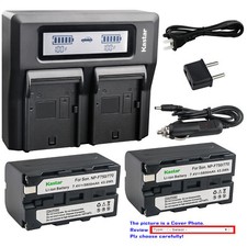 Kastar Battery Dual Fast Charger for NP-F570 CN-304 VL600 YN300 LED Video Light