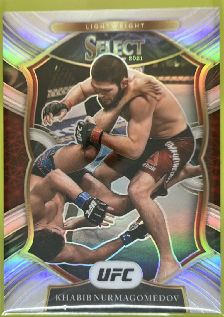 2021 Panini Select UFC Khabib Nurmagomedov Silver Prizms #47 Concourse