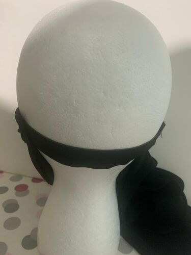 Damen/Frauen Schleier halber Niqab elastisch schwarz einfach Burka Naqab Hijab Gesichtsbezug - Bild 3 von 5
