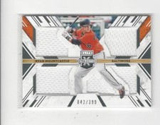 2019 Elite EE Triple Silhouettes Black Ryan Mountcastle RC JERSEY Orioles /399