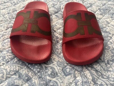 Salvator Ferragamo Groove 2 Gancini Pool Slide Sandals s-l400.jpg main image 3