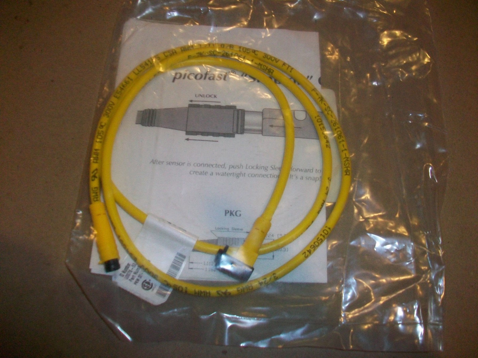 Turck Molded Cord Set PKW 3Z-1-PSG 3 3POLE 1 METER New | eBay