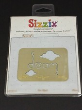 Sizzix Simple Impressions Embossing Folder PHRASE DREAM 1 38-9805 Clouds