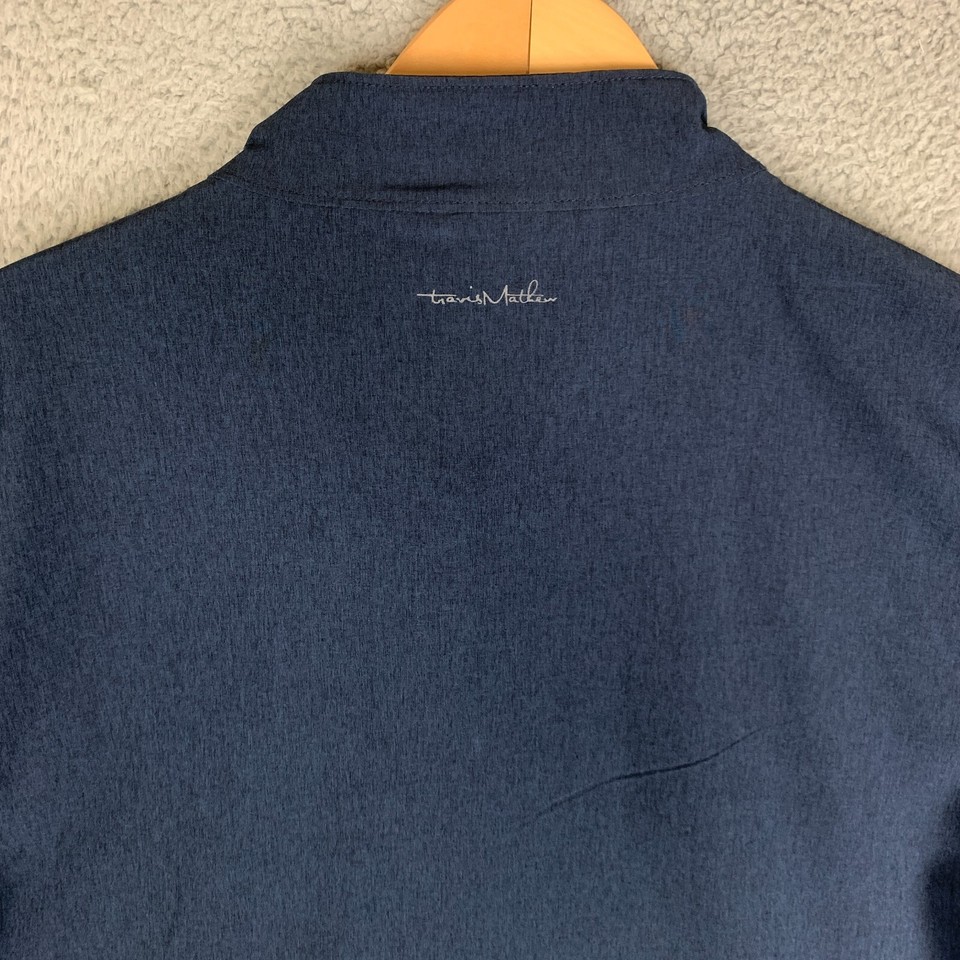 Travis Mathew Golf Jacket Mens XXL 2XL Navy Full Zip Performance