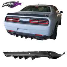 Fits 2015-2023 Challenger IKON V3 Style Rear Bumper Diffuser PP Matte Black