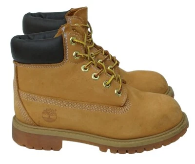 Timberland 6 Inch Leather Kids Beige Lace Ankle Winter Waterproof Boots 1.5 M - Image 1 of 4