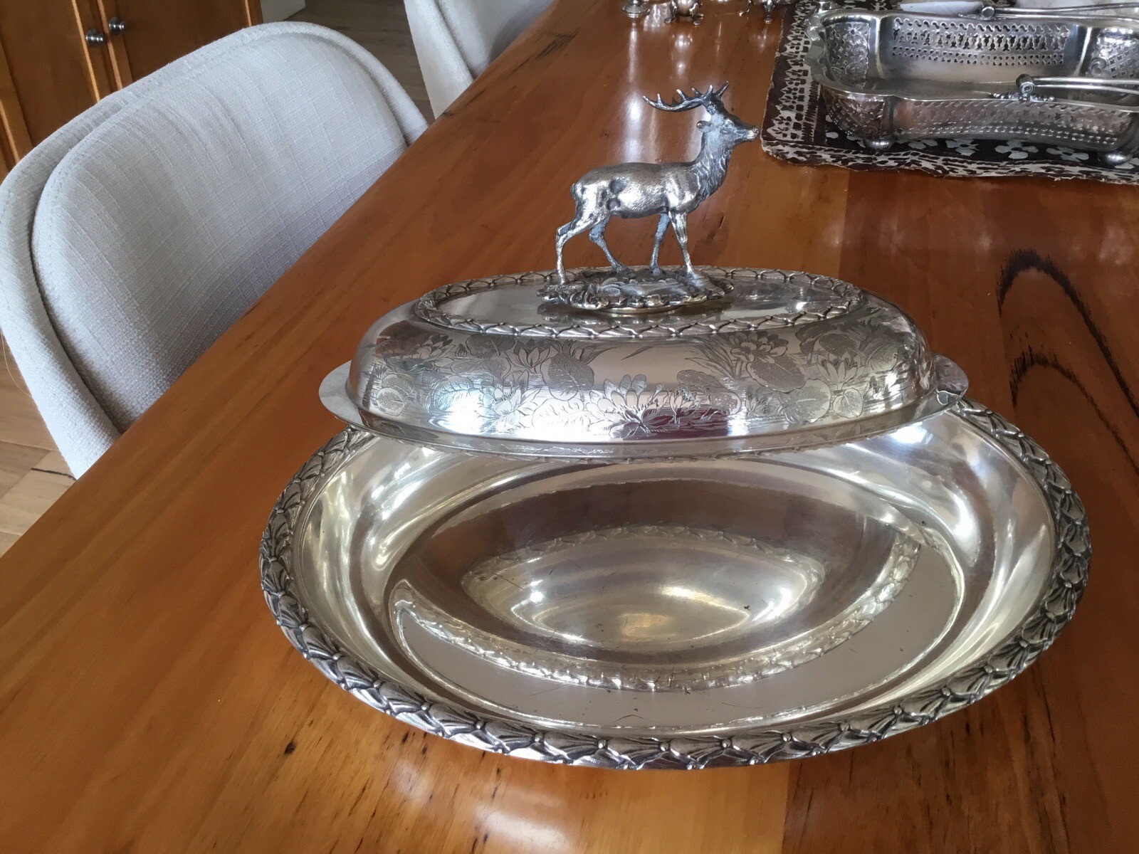 Silverware two Serving Dishes eBay