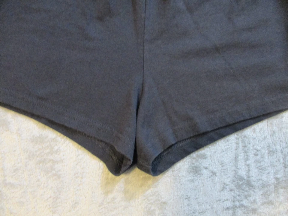Pantalones Cortos para Correr Soffe Niños Grandes Negros Jóvenes Gimnasio Mezcla de Algodón Lacrosse Pista 3" Foto 3 de 4