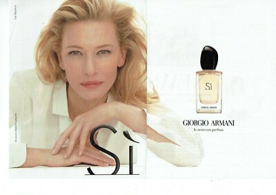 Publicité Advertising 1220 2013 parfum Si Giorgio Armni Cate