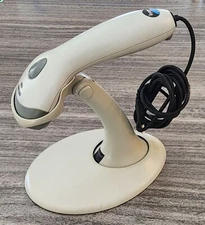 Vintage Metrologic Voyager USB Barcode Scanner & Holder