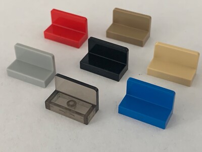 Lego Parts (6pcs) 4865B (Rounded) Corners 1x2x1 Panel | eBay