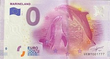 BILLET 0 EURO MARINELAND FRANCE  2016  NUMERO DIVERS RARE 