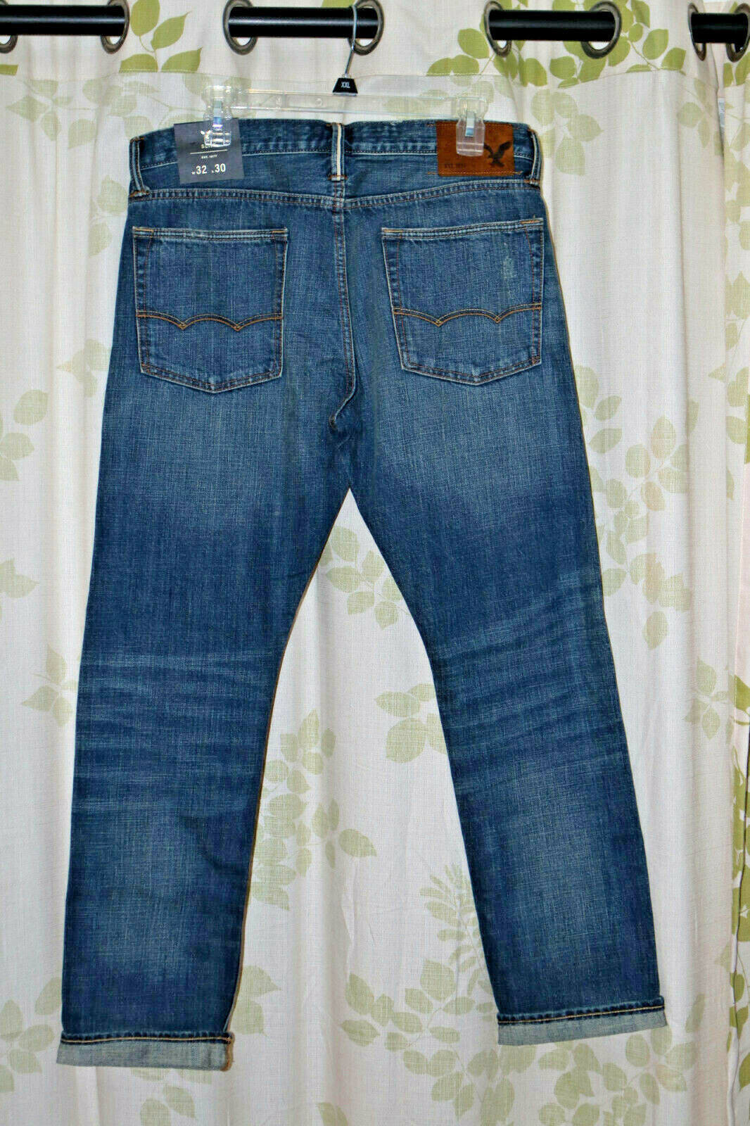American Eagle AEO Men's Premium Selvedge Denim Slim Fit Jeans RARE NEW 32x32 image 2