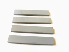 LEGO Parts: 1x6 Flat Tiles, Part # 6636, Light Bluish Gray - Lot of 4