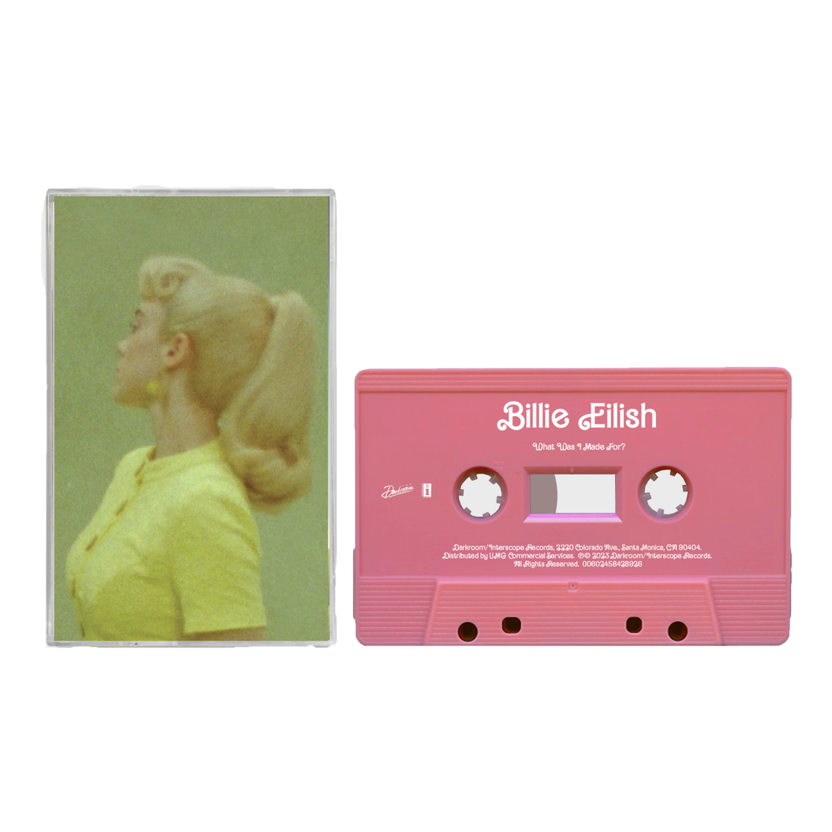 Billie Eilish What Was I Made For? Pink Recycled Cassette Single