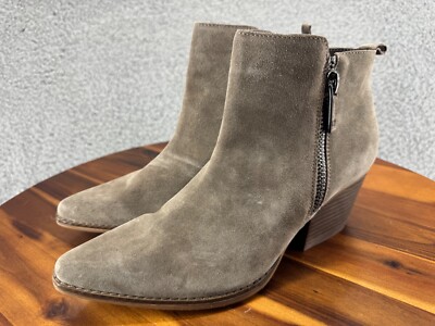 Franco Fortini Women's Olivianna Ankle Heel Boot Taupe Size 10