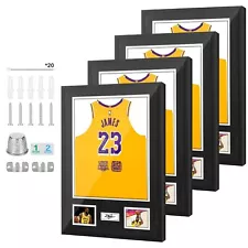 Jersey Frame Display Case Jersey Frame Jersey Display Case Jersey Shadow Box 4PC