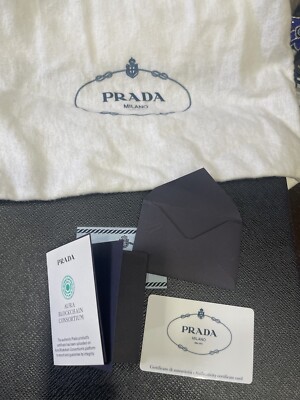 AUTHENTIC PRADA MILANO TESSUTO SAFFIAN BLACK CROSSBODY BAG