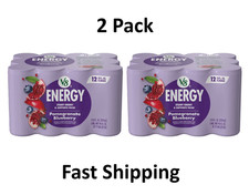 V8 Energy Pomegranate Blueberry Energy Drink, 8 fl oz, 12 Cans, 2 Pack