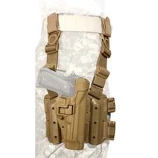 Blackhawk RH Serpa Holster Beretta 92/96 Drop Leg Coyote Tan