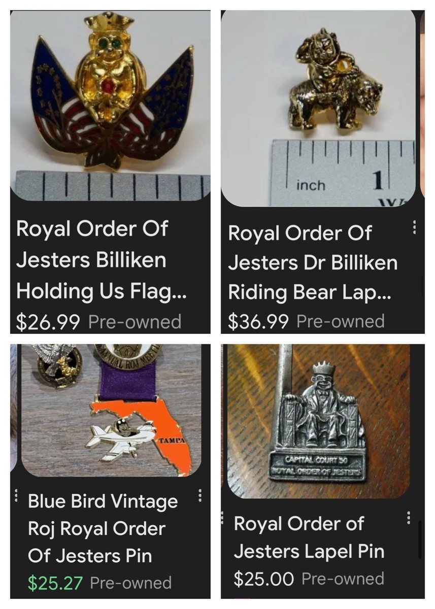 Vintage Masonic Pin Royal Order Of Jesters Tucson Freemason