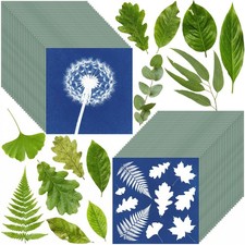 Sun Print Paper Kit Cyanotype Paper, 50 Sheets 10  10 cm Papers...