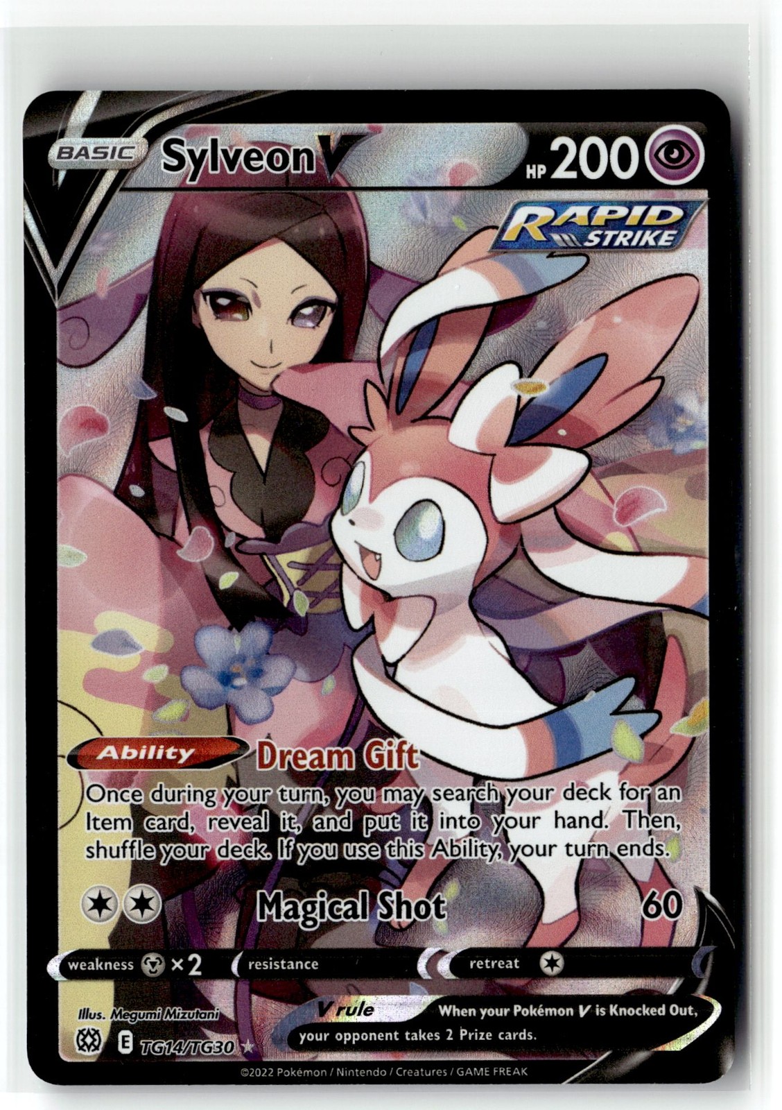 Sylveon V ⭐️ TG14/TG30 Holo Rare V Brilliant Stars Trainer Gallery Pokemon NM