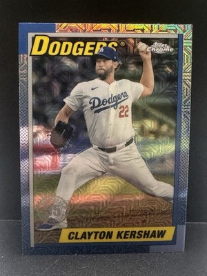 2025 Topps Series 1 - 1990 Topps Chrome Silver Pack #T90C-13 Clayton Kershaw