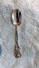 Kleiner Hildesheimer Rose Moccal&ouml;ffel 800 Silber