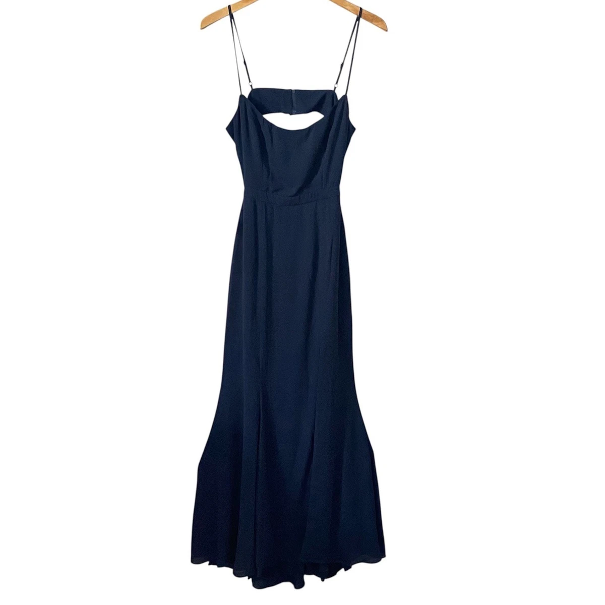 fame and partners blue dress Francois Gown by Fame &amp; Partners