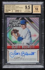2014 Prizm Perennial Draft Picks Silver Scott Blewett BGS 9.5 GEM MINT Auto pn1