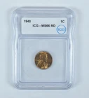 1940 Lincoln Wheat Cent MS66 RD ICG