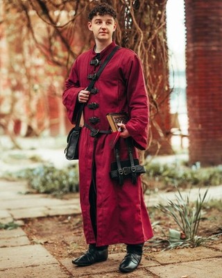 Mytholon Oberon Robe Baumwolle Bordeaux XL Larp Mittelalter #23132