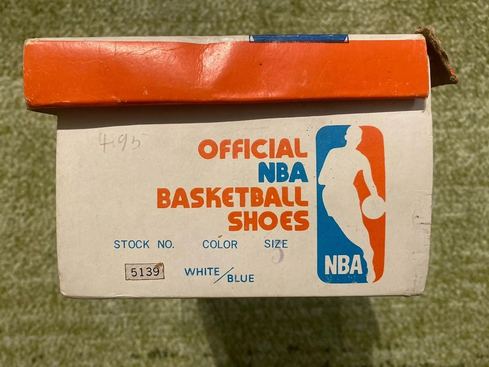 Super RARE 1970s Adidas Official NBA Shoes 1970s - NIB - Original Box & Tags!! - Image 3 of 4