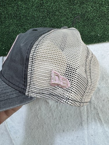 New Era Herrenmütze schwarz/creme Inter Miami CF 9TWENTY gewaschen Denim Druckknopflasche - Bild 3 von 6