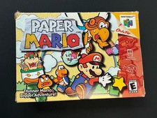 Paper Mario (Nintendo 64 N64) In Original Authentic Box With Manual CIB