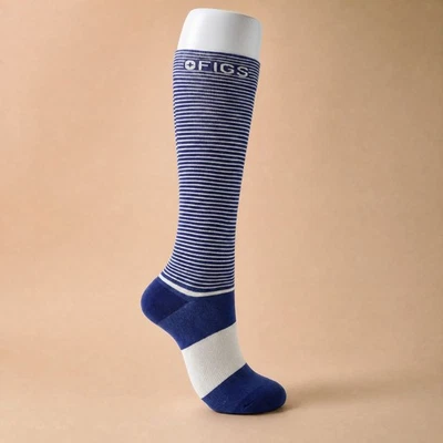 Figs Compression Socks Striped Knee High - Size S - Image 1 of 2