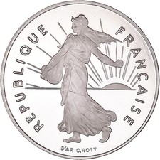 [#389287] Coin, France, Semeuse, Franc, 1994, Proof, MS(64), Nickel, KM:925.2