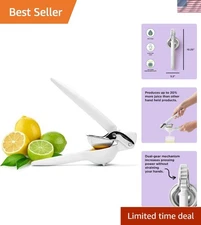 Ergonomic Citrus Juicer - Baking White Manual Squeezer for Effortless Juicing